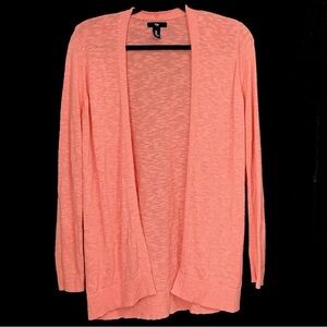 Gap Factory 100% Cotton Coral Open Front Cardigan
